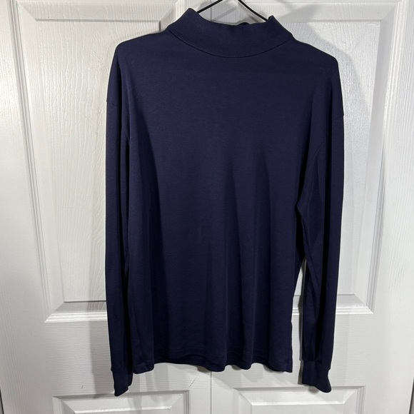 LL Bean Navy Blue Turtleneck Long Sleeve Top - Picture 2 of 5